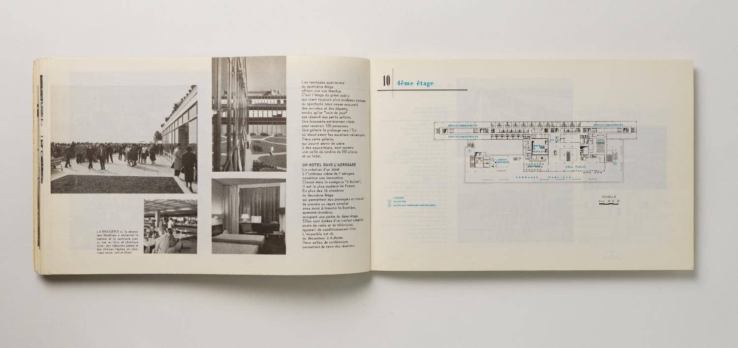 4ème étage, "Installations Terminales Orly", brochure éditée par l'Aéroport de Paris, 1961.
