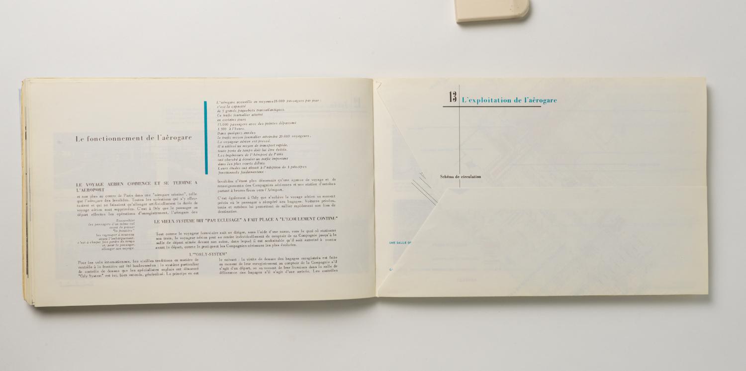 13 L'exploitation de l'aérogare, "Installations Terminales Orly", brochure éditée par l'Aéroport de Paris, 1961.