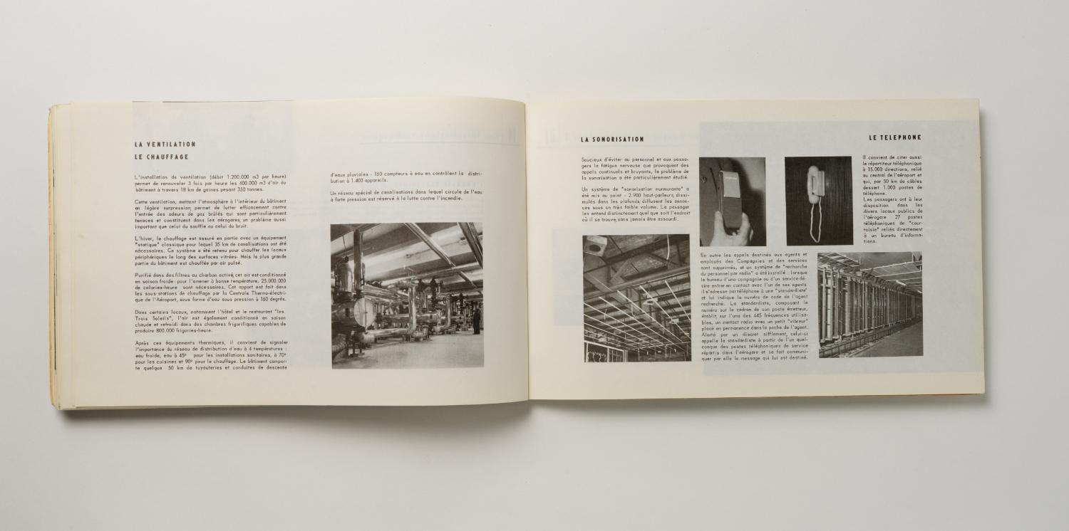 14 Les installations techniques, "Installations Terminales Orly", brochure éditée par l'Aéroport de Paris, 1961.