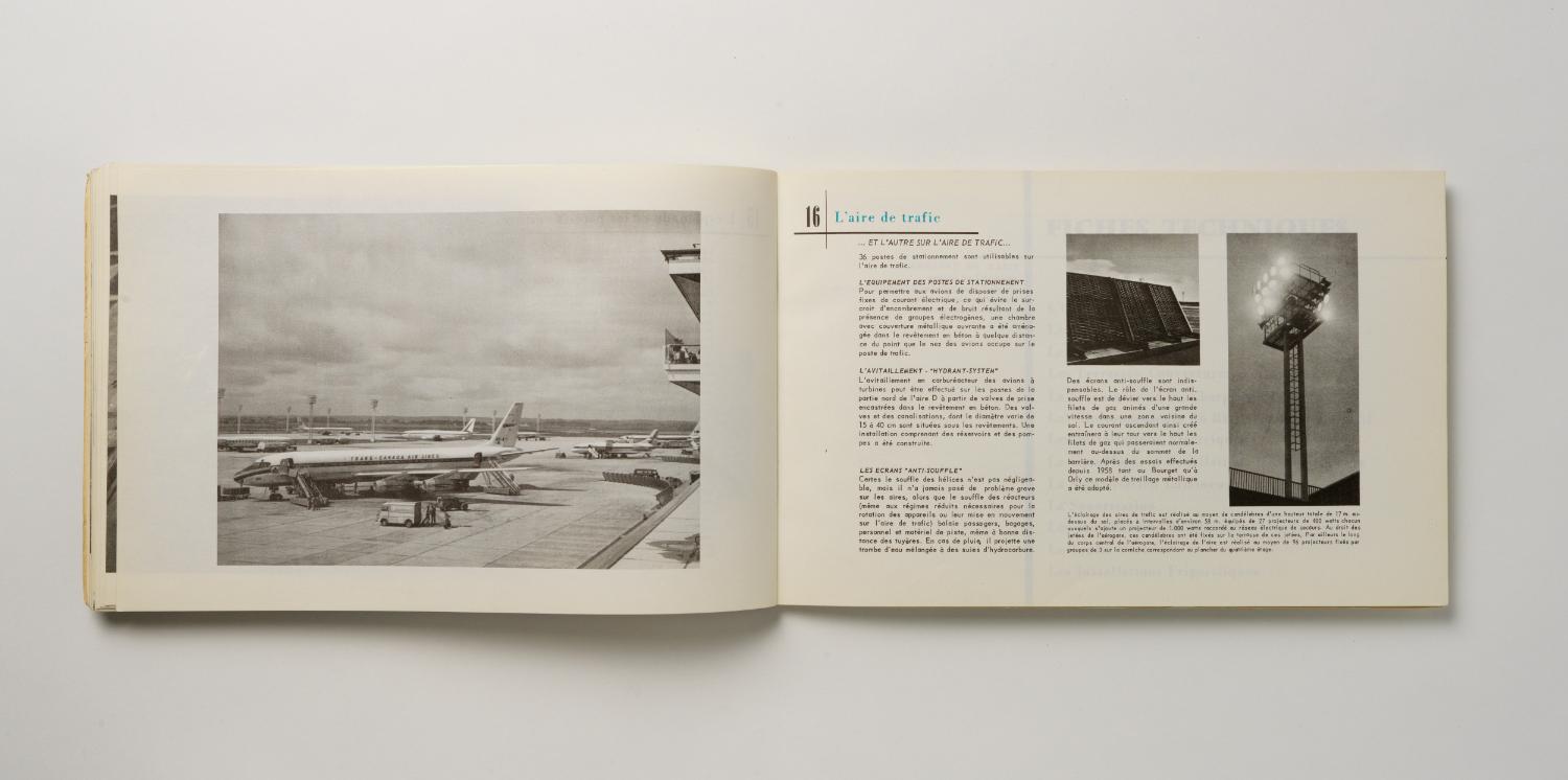 16 L'aire de trafic, "Installations Terminales Orly", brochure éditée par l'Aéroport de Paris, 1961.