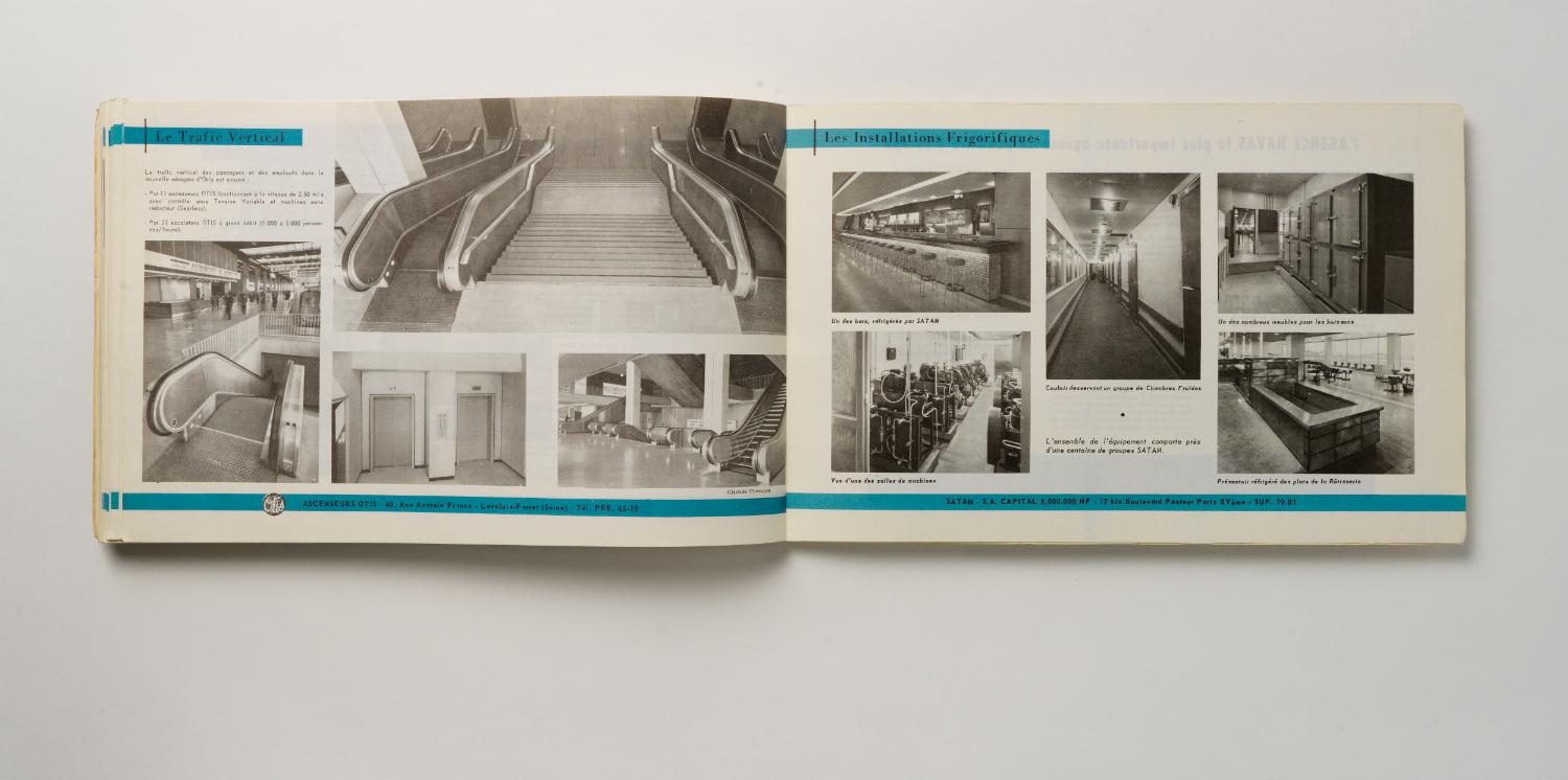 Le trafic vertical, les installations frigorifiques, "Installations Terminales Orly", brochure éditée par l'Aéroport de Paris, 1961.