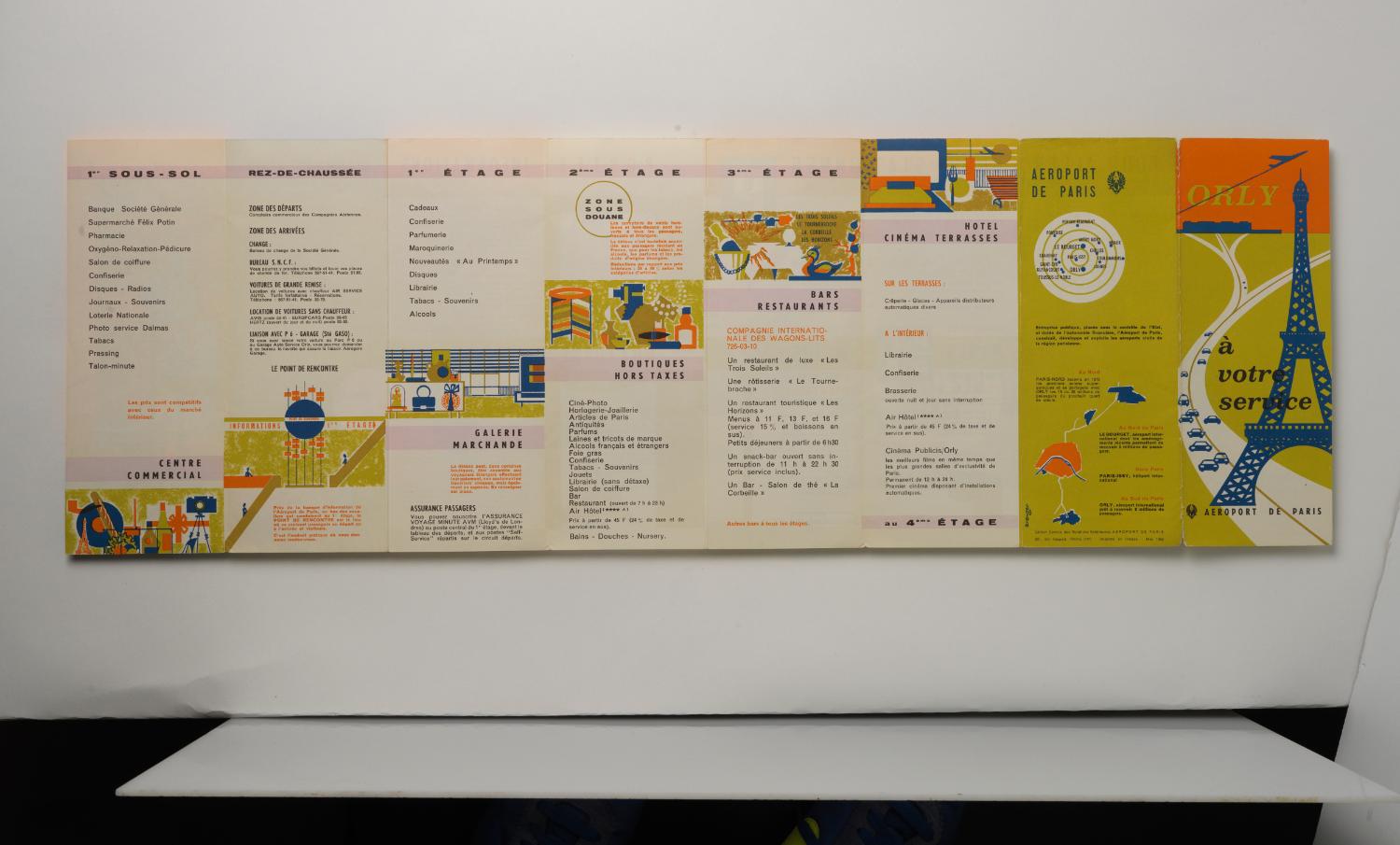 "Orly à votre service", dépliant publié par l'Aéroport de Paris, 1965.