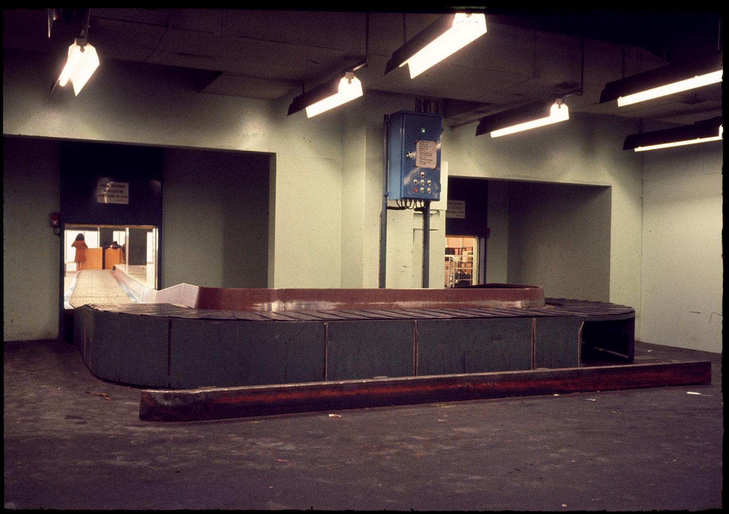 1969, la circulation des bagages, rez-de-chaussée.