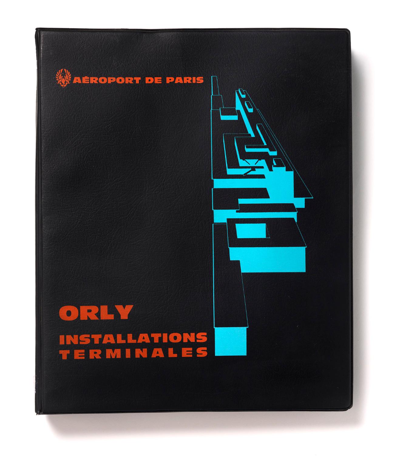 Couverture, "Orly Installations Terminales", album de photographies destinées à la presse édité par l'Aéroport de Paris, 1961.
