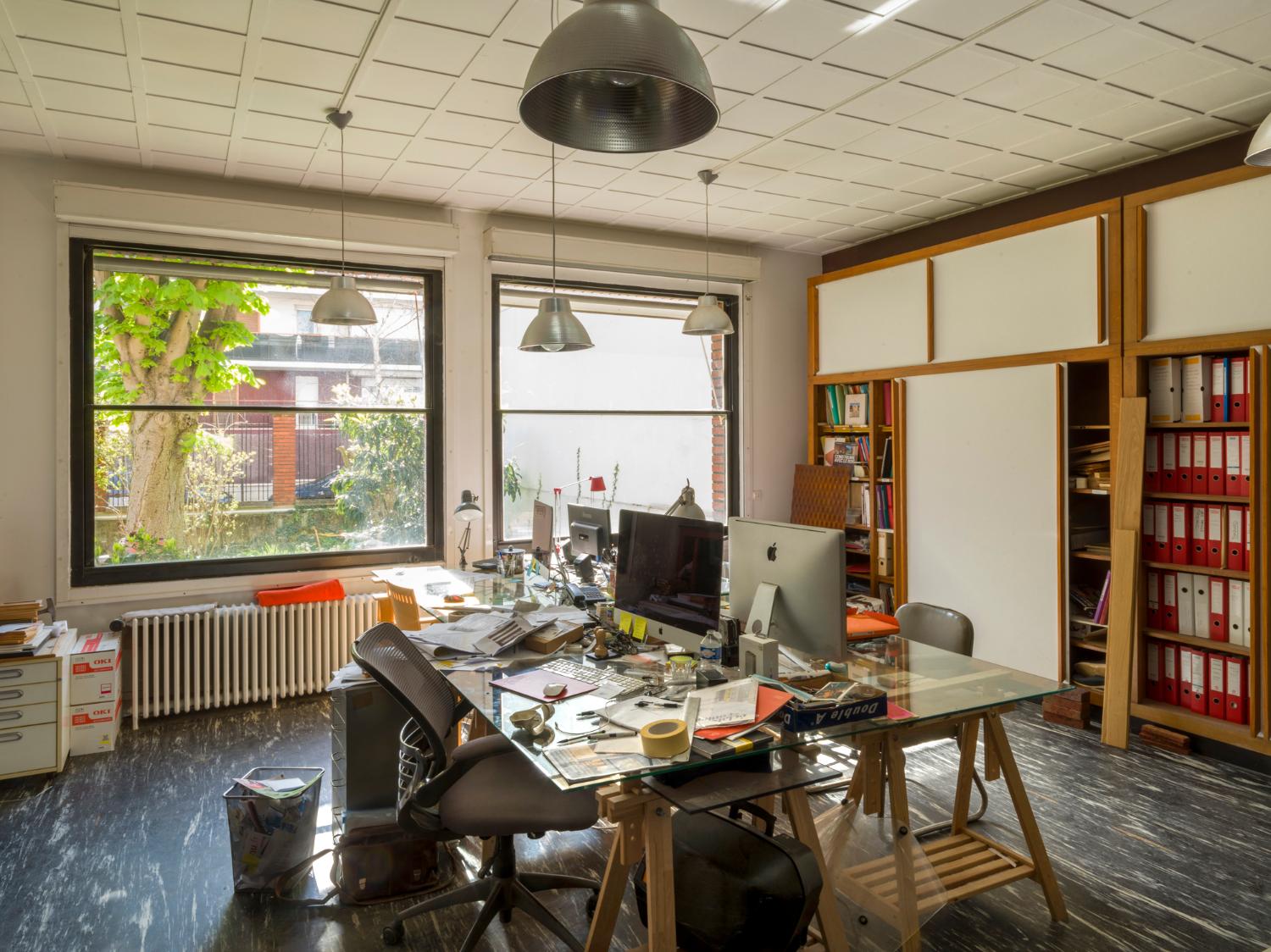 Bureau des architectes, au rez-de-chaussée.