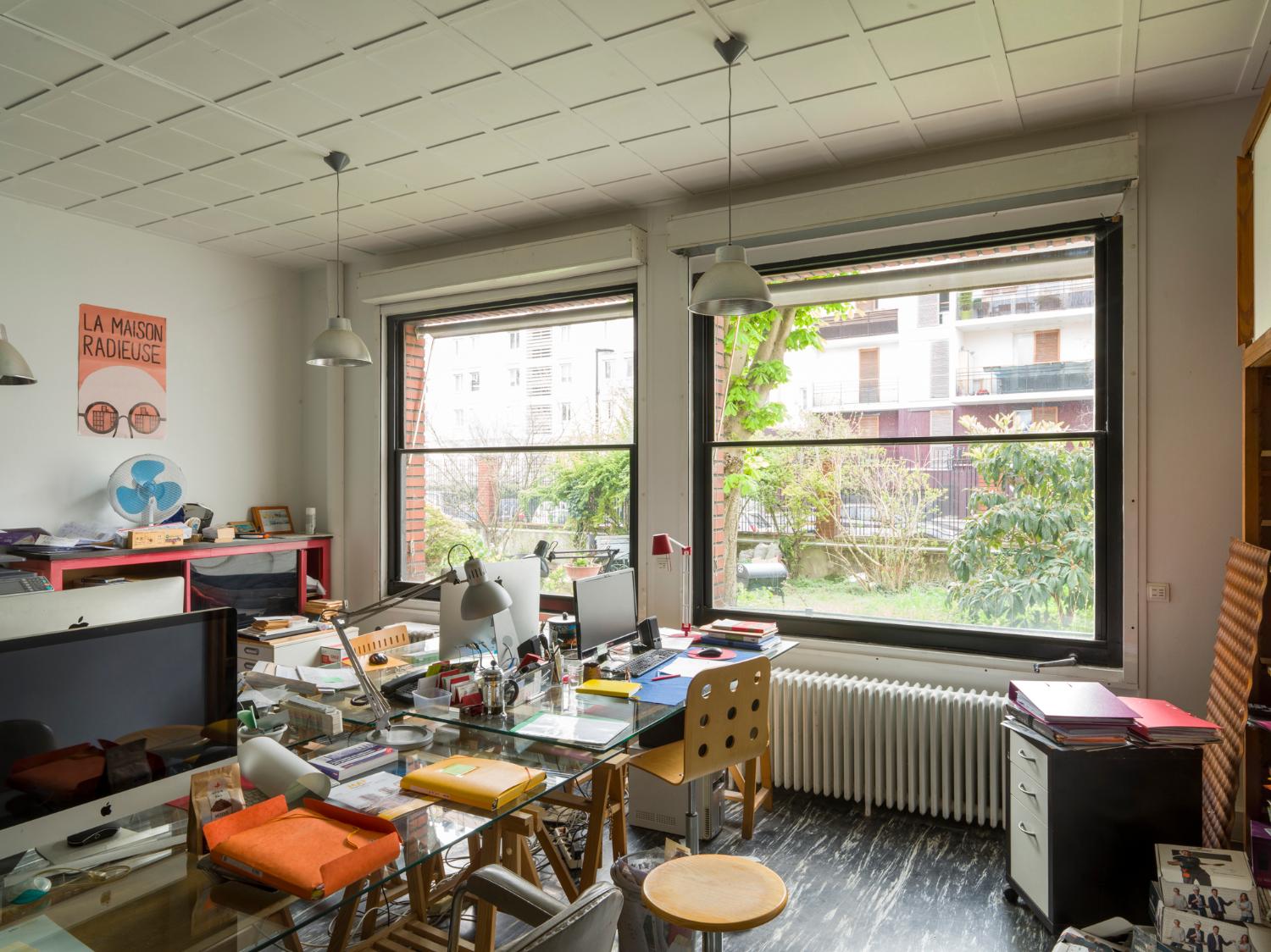 Bureau des architectes, au rez-de-chaussée.