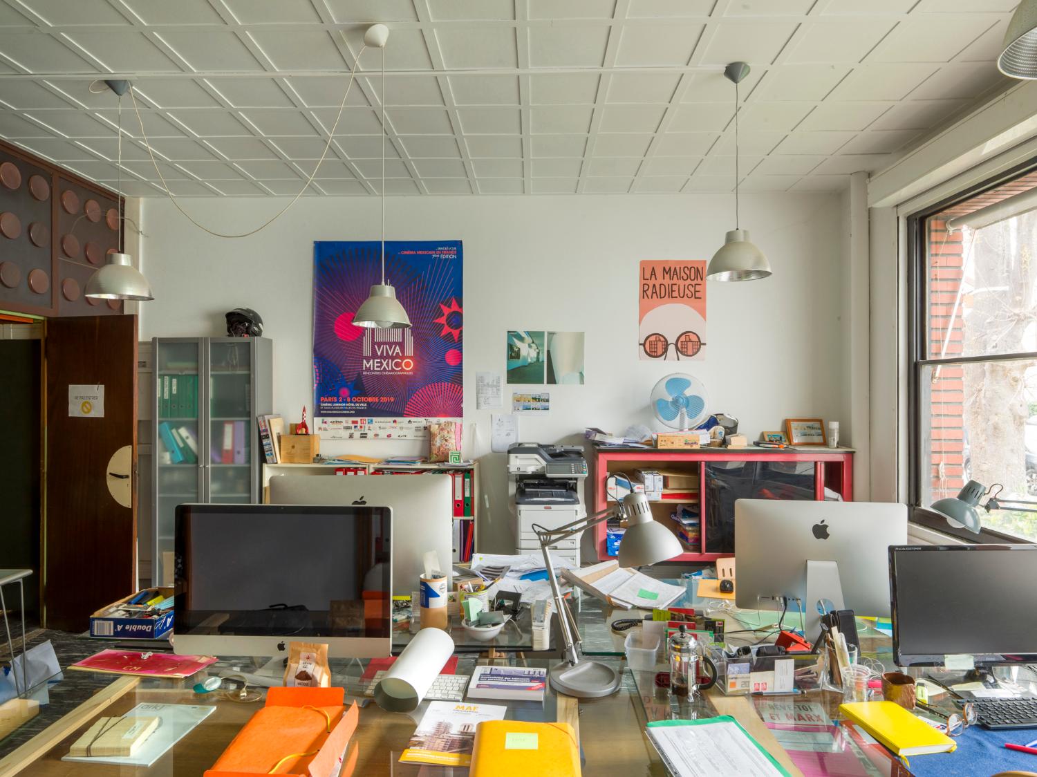 Bureau des architectes, au rez-de-chaussée.