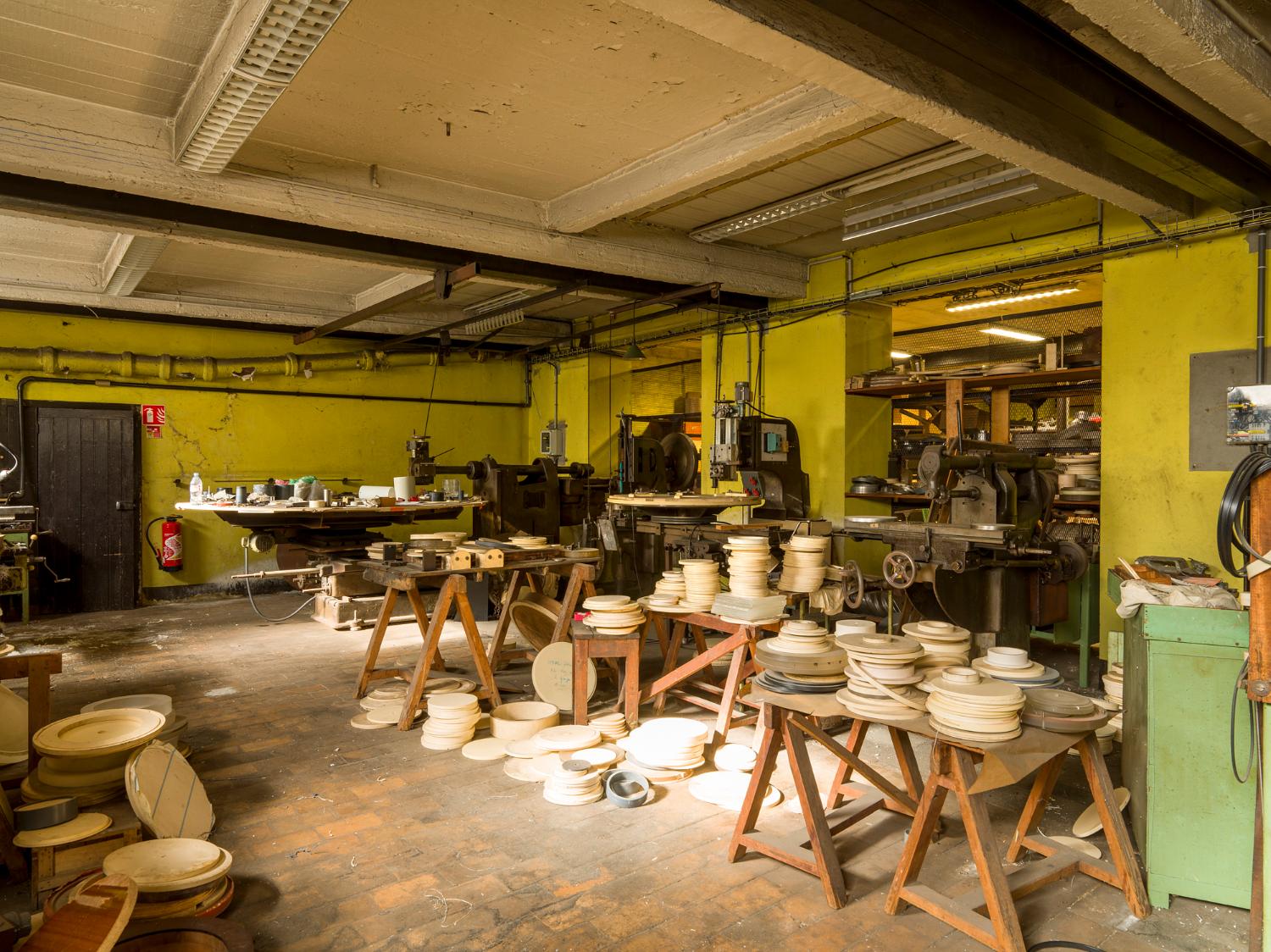 Atelier de mécanique générale (usinage), au sous-sol.