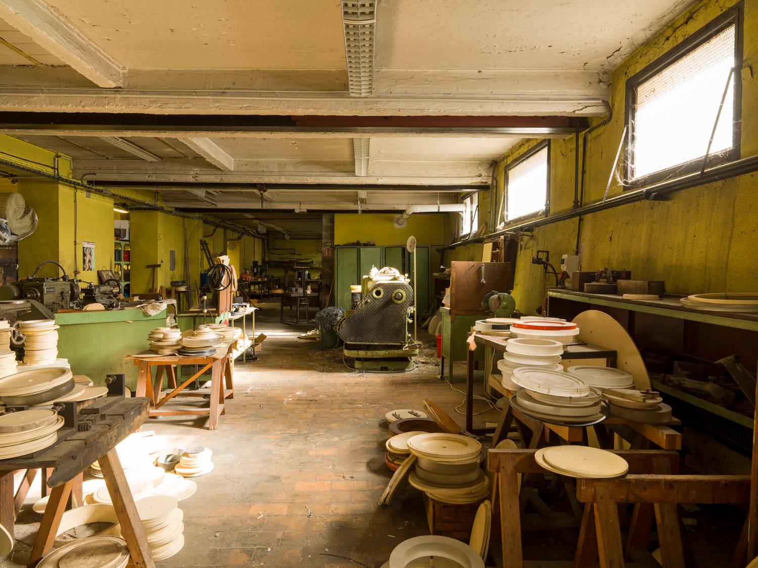 Atelier de mécanique générale (usinage), au sous-sol.