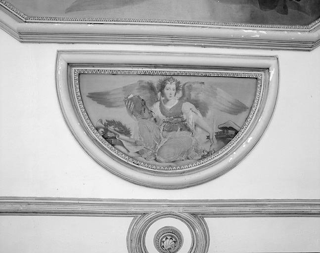 Intérieur, plafond panneau droit.