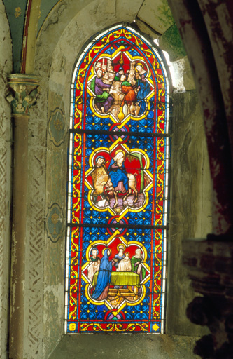 Verrière : baie de la chapelle latérale