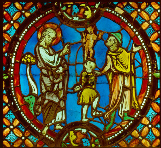 Verrière figurée : saint André (baie 9)