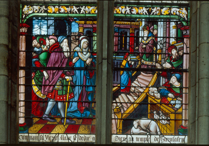 Registre central des 2 lancettes gauches