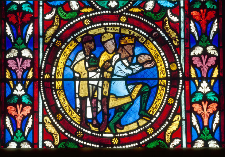 Verrière : baie n°13, Adoration des mages