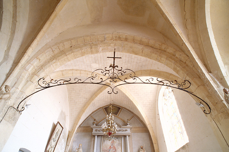 Voûtement de le croisée et de l'actuel choeur, avec le tref.