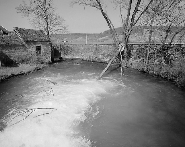 Vue du bief du moulin.