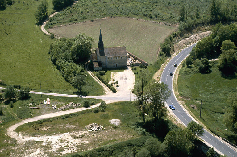 Vue aérienne de l'ensemble.