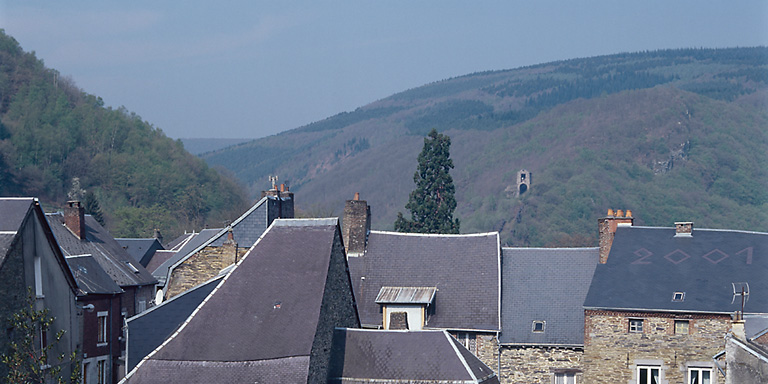 Panorama sur les toitures du centre ancien depuis le quartier du Bel Air.