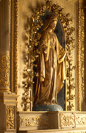 Détail : statue de la Vierge.