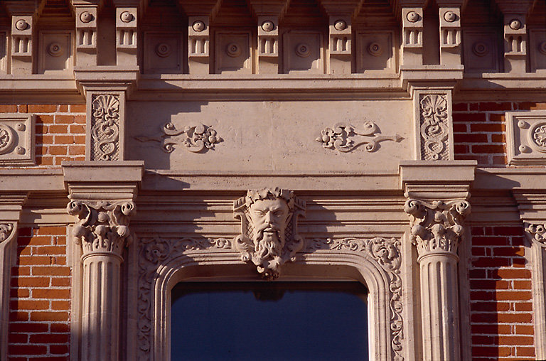 Détail de la façade.