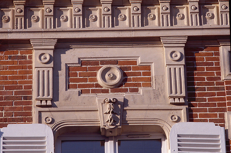 Détail de la façade.