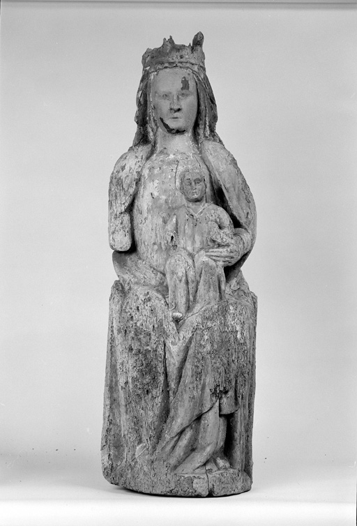 Statue (petite nature) : Vierge à l'Enfant