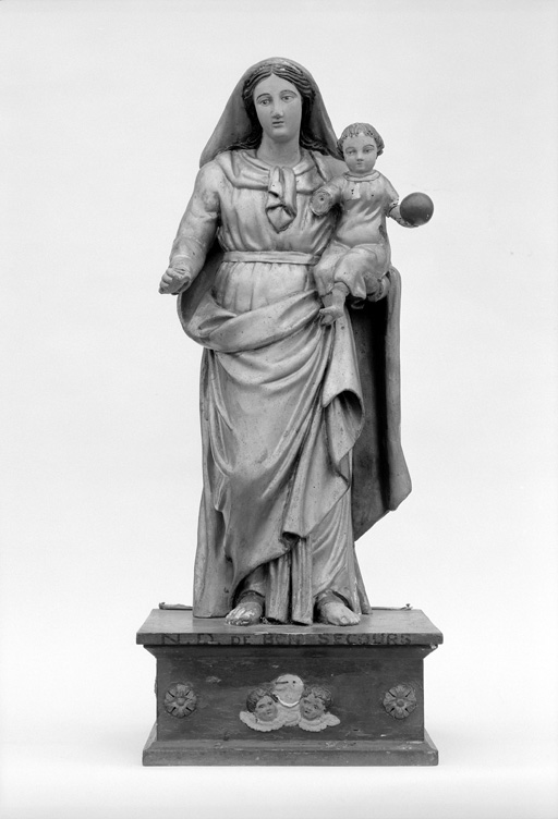 Statue (demi-nature) : Vierge à l'Enfant, dite Notre-Dame du Bon Secours