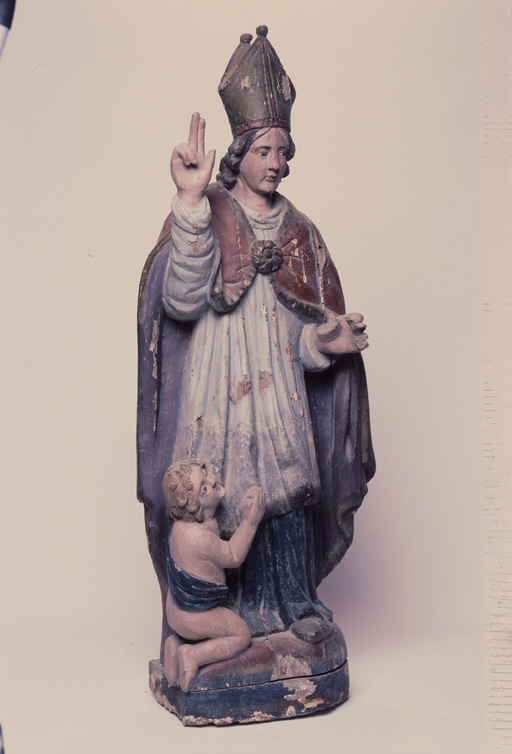 Statue (demi-nature) : saint Médard