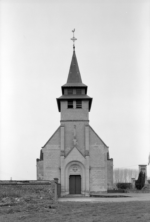 Vue d'ensemble, élévation occidentale.