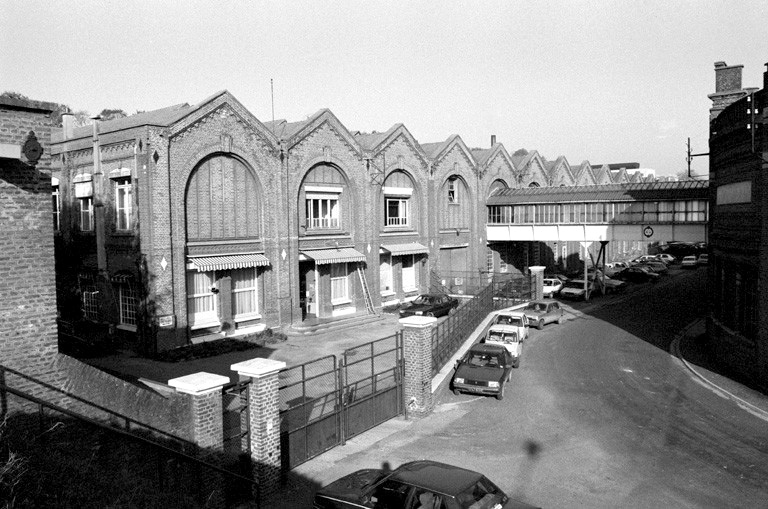 Atelier de fabrication, élévation antérieure.