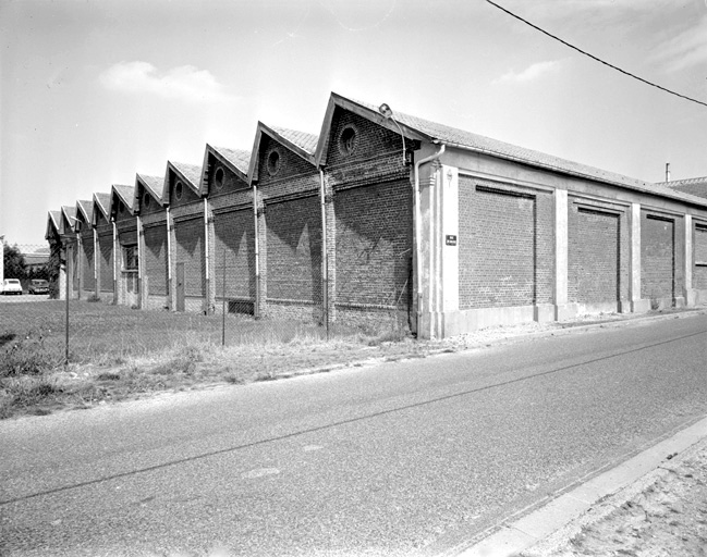 Corps du bâtiment C, flanc sud ouest.
