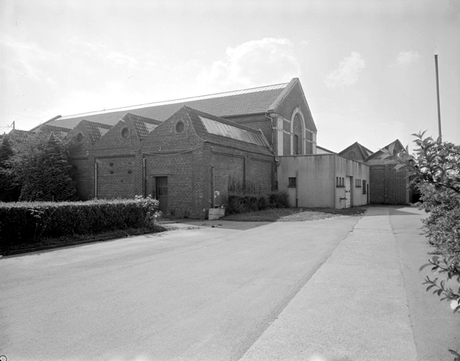 Corps du bâtiment C, flanc nord.
