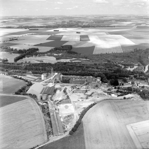 Vue générale de l'usine.