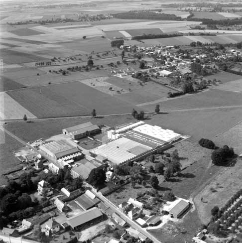 Vue générale de l'usine de textile .