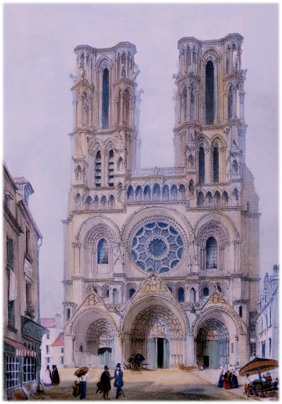 Vue de la façade occidentale de la cathédrale.