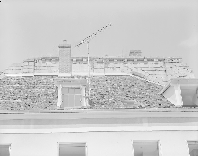 Vue de la chapelle : partie supérieure du mur Sud