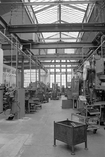 Atelier de fabrication, vue intérieure.