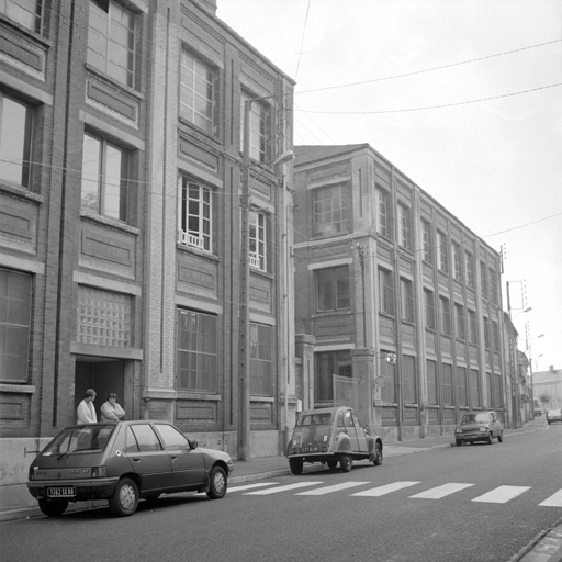 Atelier de fabrication, élévation antérieure.