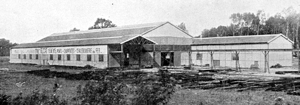 Vue générale de l'usine après reconstruction.