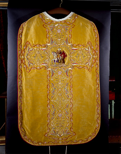 Vue du revers de la chasuble.