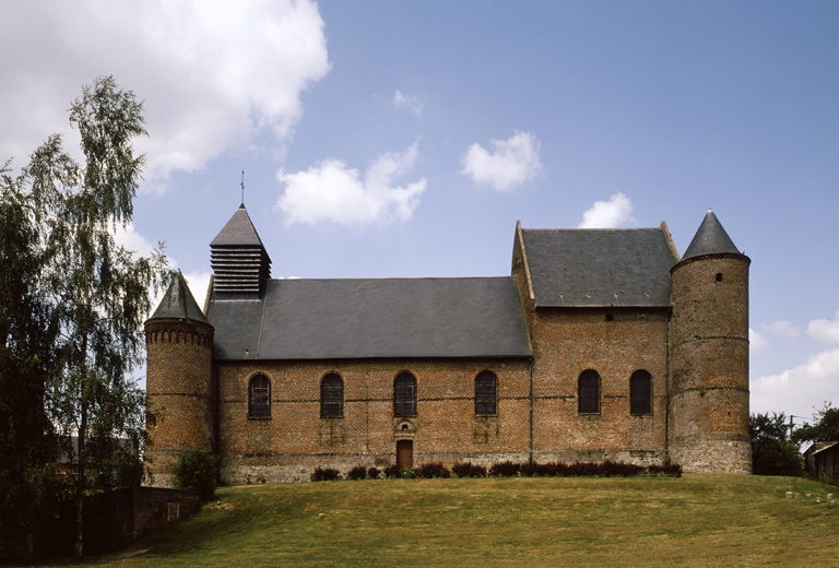 Vue de l'élévation sud.