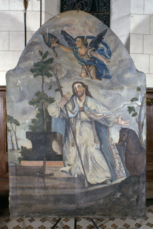 Tableau d'autel : saint Eloi.