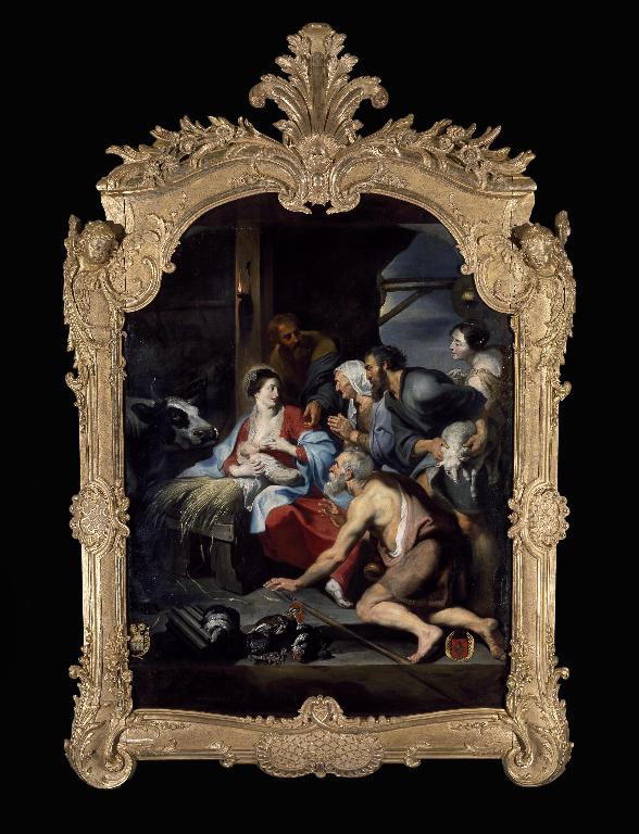 Vue générale du tableau et de son cadre (après restauration). ; Vue générale du tableau et de son cadre (après restauration).