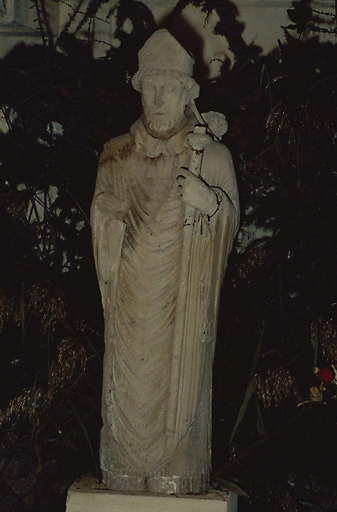 Vue d'ensemble de la statue en calcaire, datant du 1er quart du 13e siècle. - © Inventaire général, ADAGP