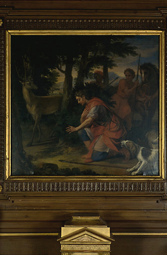 Vue d'ensemble du tableau, huile sur toile, attribué à Louis de Boullogne (3e quart du 17e s.)