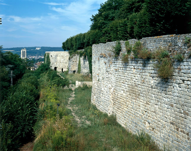 Vue d'ensemble des remparts.
