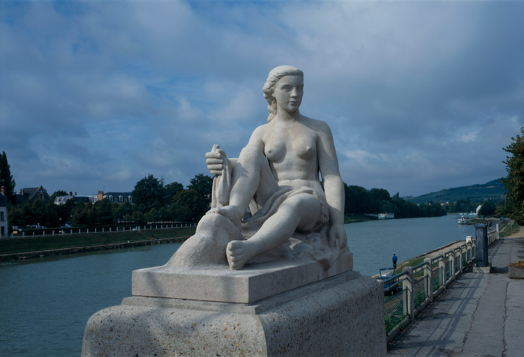2 statues (paire) : rivières