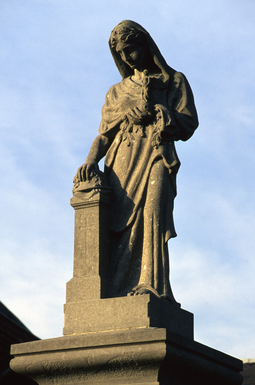 Détail de la statue.