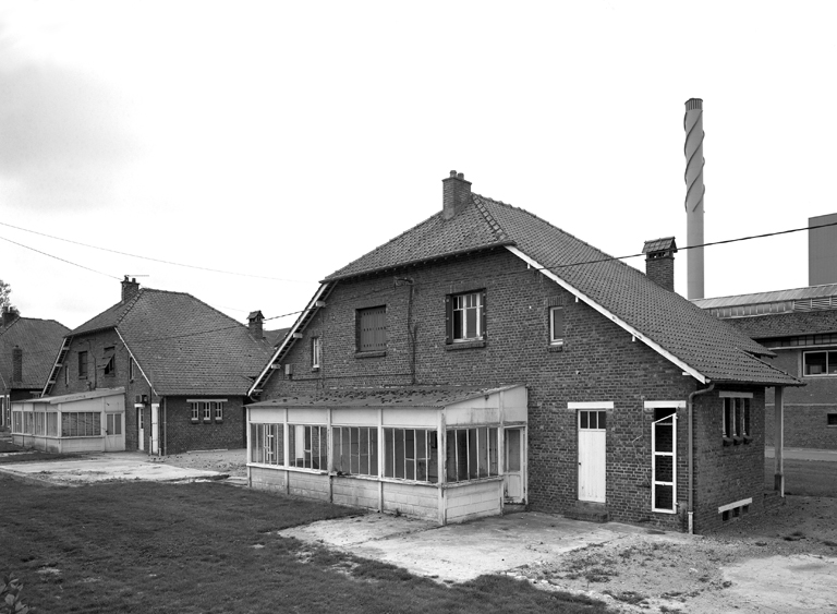 Elévation sur jardin d'une des maisons des cadres de l'usine.