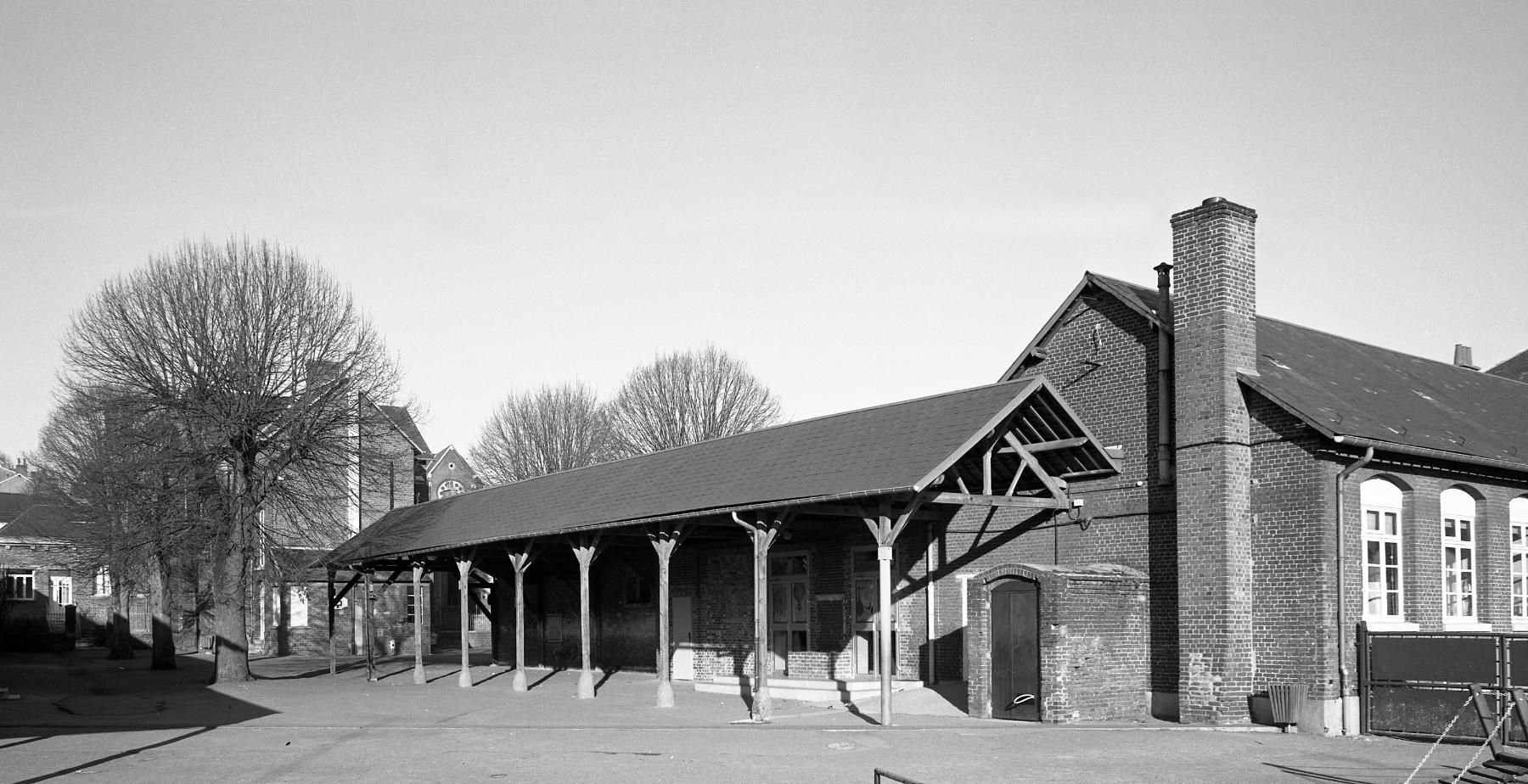 Élévation sur cour de la partie orientale de l'école